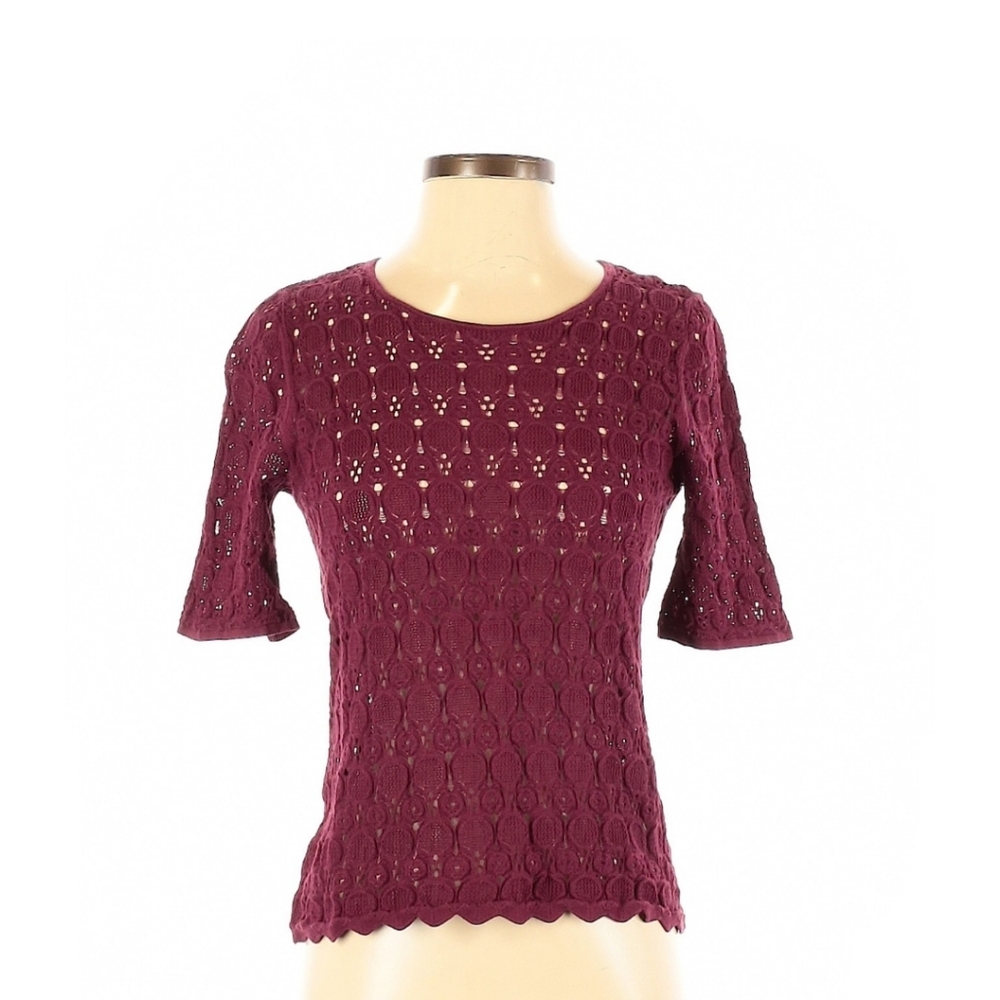 EUC LOFT Crocheted Sweater